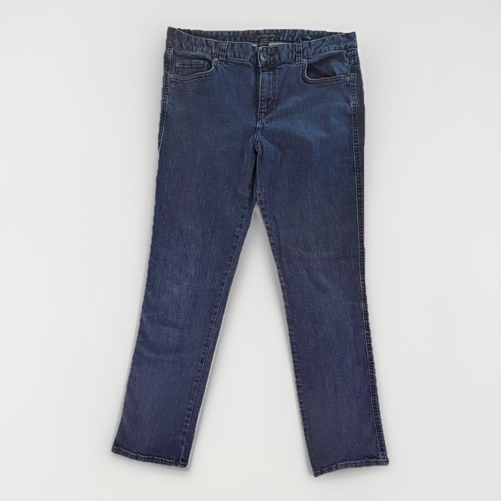 Calvin Klein Jeans Pencil Jeans Womens 33/16 Dark Blue Straight Stretch Designer
